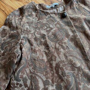 woman harve' benard floral brocade lined jacket - size 16